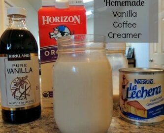 Homemade Vanilla Coffee Creamer - Far From Normal