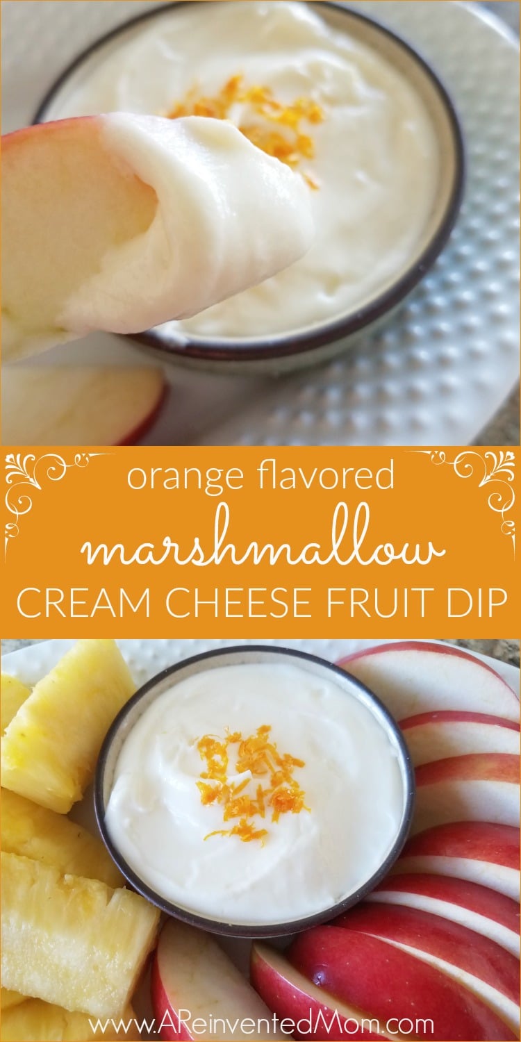Orange Cream Fruit Dip with M&M's® Crispy