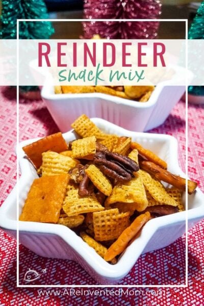 Reindeer Snack Mix ~ Sweet & Spicy Chex Mix Recipe | A Reinvented Mom