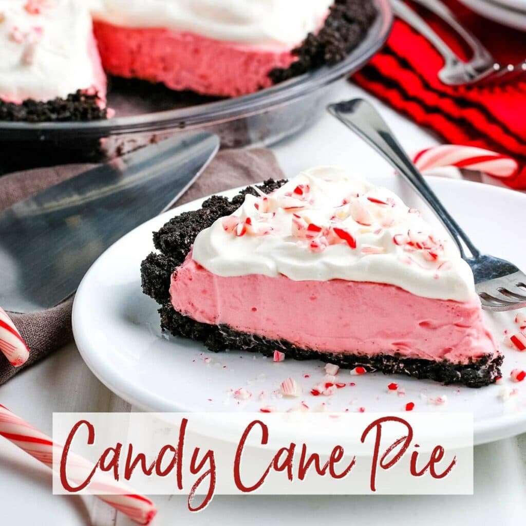 Candy Cane Pie (No Bake Recipe)  A Reinvented Mom