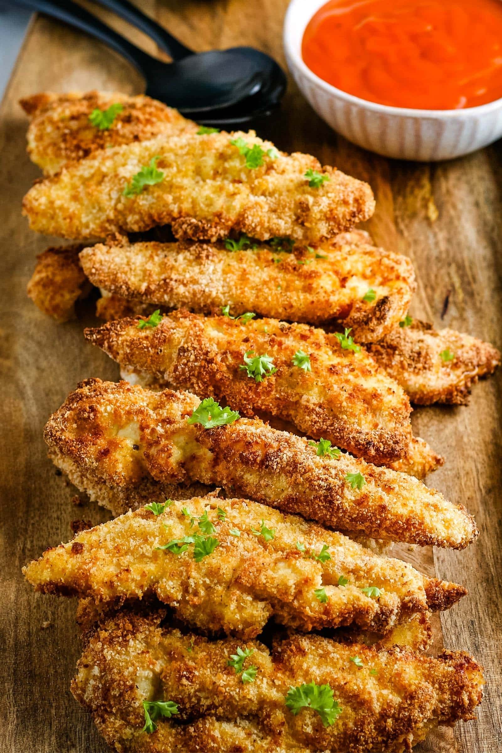 20 Minute Air Fried Chicken Tenders Breaded