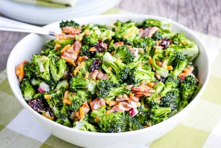 Broccoli Salad with Bacon & Cranberries | A Reinvented Mom