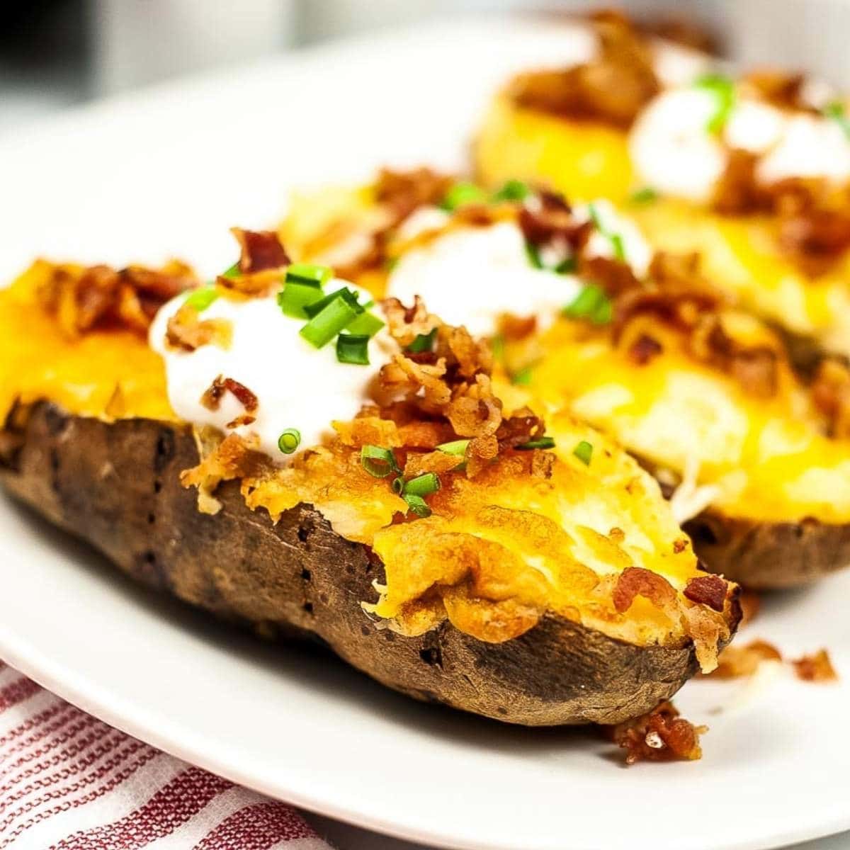 Air Fryer Twice Baked Potatoes | A Reinvented Mom