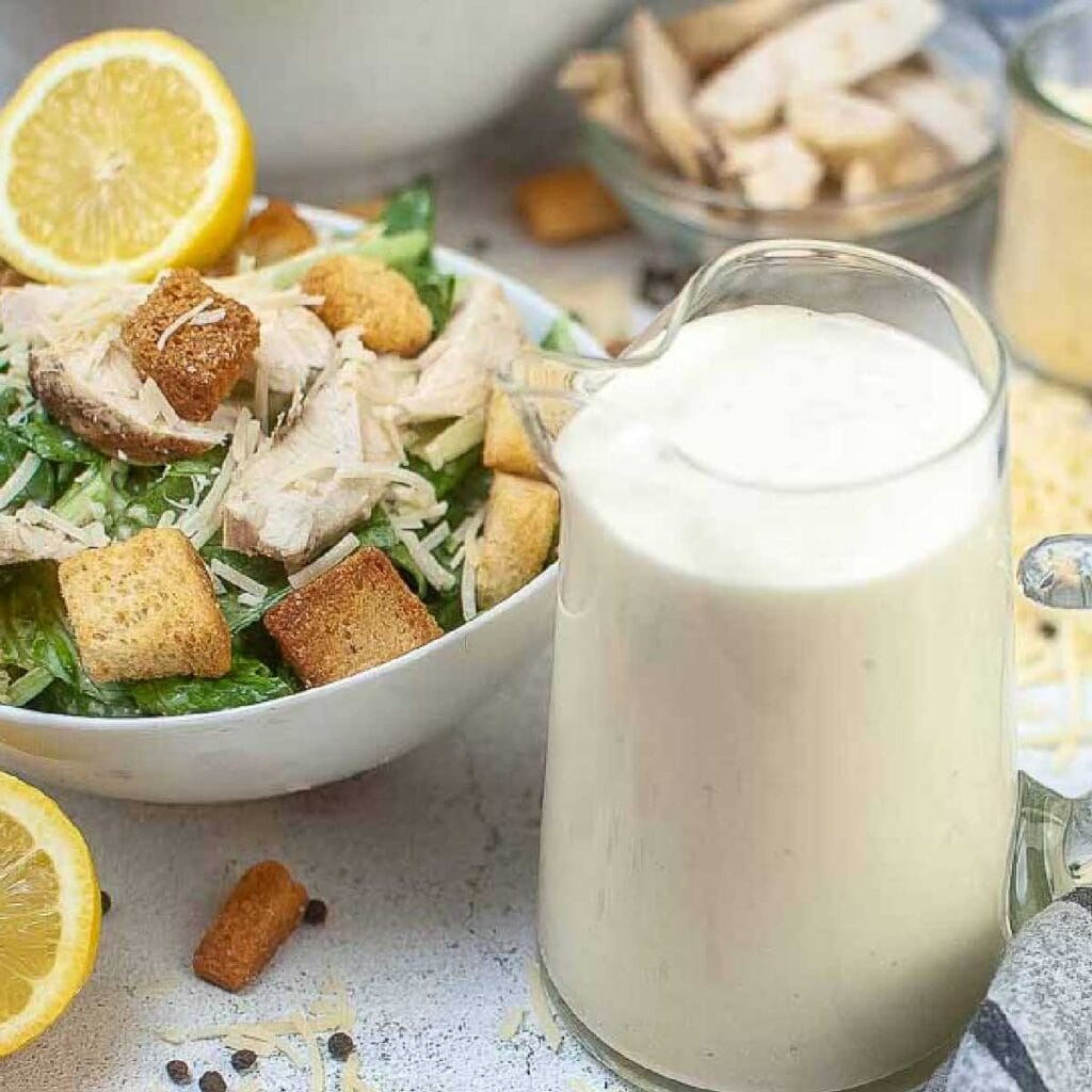 Homemade Caesar Salad Dressing (Without Anchovies) A Reinvented Mom