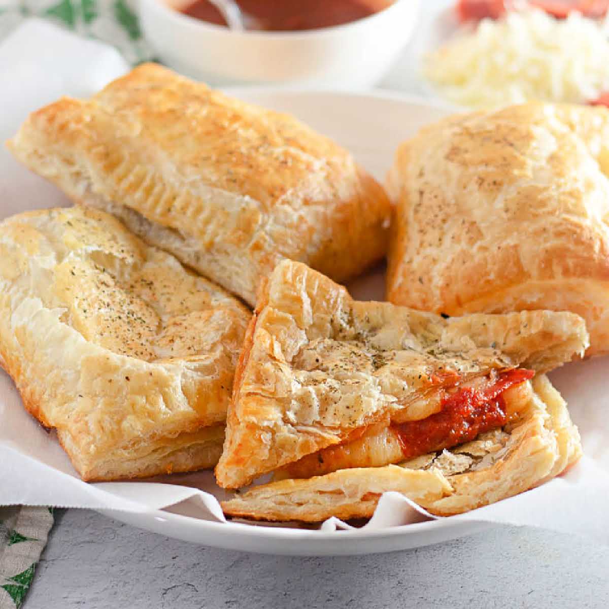 Pulled Pork Pastry Puffs - Football Friday - Plain Chicken