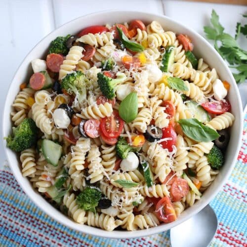 Zesty Italian Pasta Salad | A Reinvented Mom